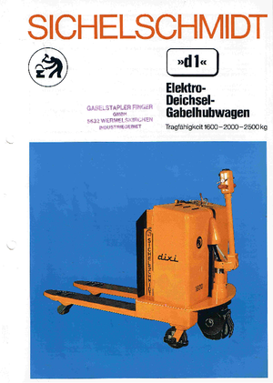 Meelooppallettruck Sichelschmidt d 125 ASM ac