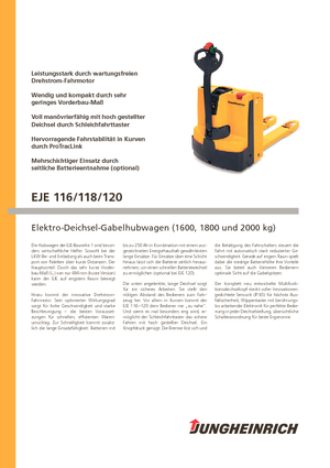 Meelooppallettruck Jungheinrich EJE 116