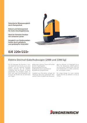 Meelooppallettruck Jungheinrich EJE 220r