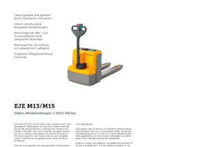 Meelooppallettruck Jungheinrich EJE M15