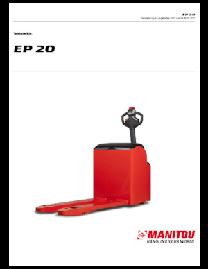 Meelooppallettruck Manitou EP 20