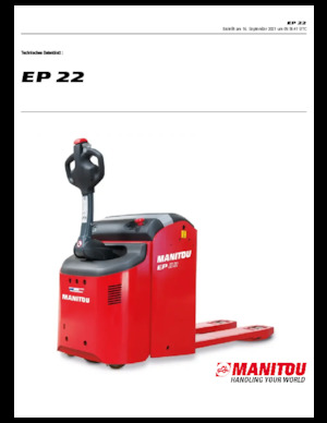 Meelooppallettruck Manitou EP 22