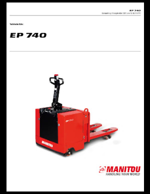 Meelooppallettruck Manitou EP 740