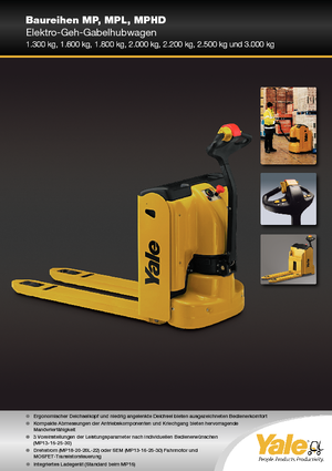 Meelooppallettruck Yale MP22AC