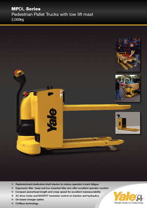 Meelooppallettruck Yale MP20DL