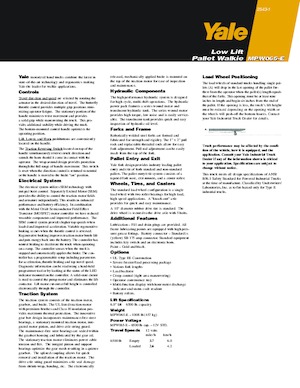 Meelooppallettruck Yale MPW065-E