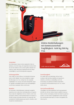 Meelooppallettruck Linde T16L