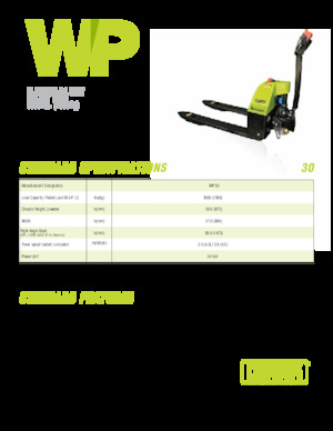 Meelooppallettruck Clark WP 30