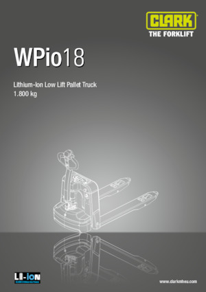 Meelooppallettruck Clark Wpio 18