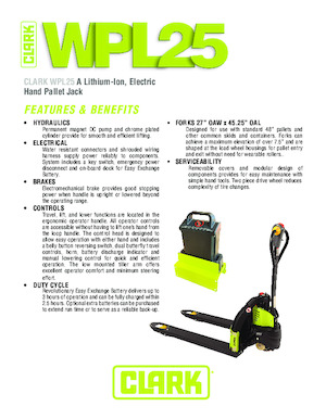 Meelooppallettruck Clark WPL 25