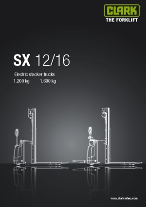 Walkie stapelaars Clark SX 12