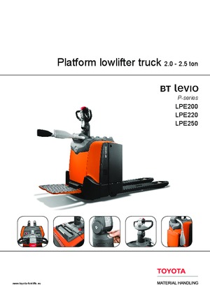 Meelooppallettruck BT LPE 250
