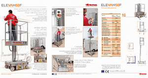 Enkele mast verticale hoogwerkers Faraone Elevah 50 F