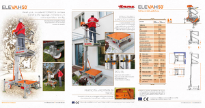 Enkele mast verticale hoogwerkers Faraone Elevah 50