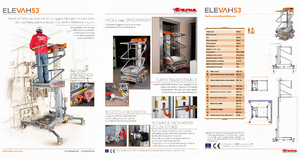Enkele mast verticale hoogwerkers Faraone Elevah 53