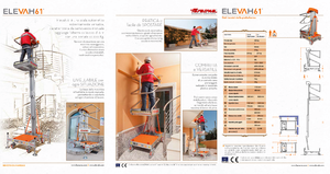 Enkele mast verticale hoogwerkers Faraone Elevah 61