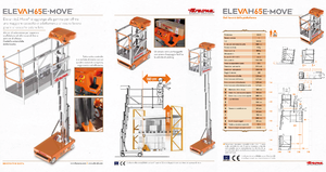 Enkele mast verticale hoogwerkers Faraone Elevah 65 E-Move
