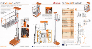 Enkele mast verticale hoogwerkers Faraone Elevah 80 E-Move