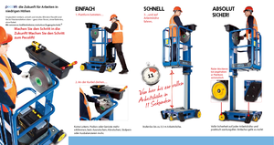 Enkele mast verticale hoogwerkers Power Towers Pecolift