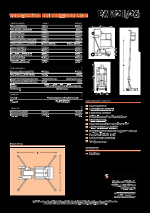 Enkele mast verticale hoogwerkers Snorkel PAM26AC