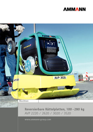 Omkeerbare Trilplaten Ammann AVP 2220