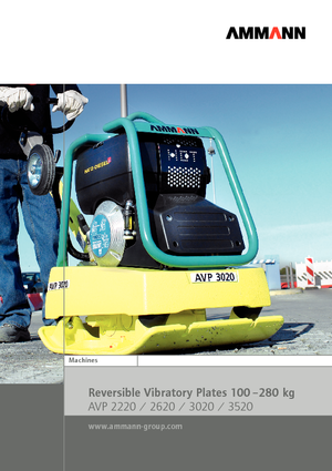 Omkeerbare Trilplaten Ammann AVP 2220