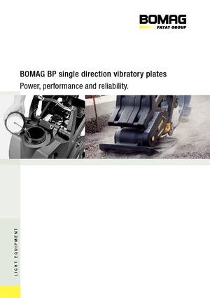 Eenrichtings Trilplaten Bomag BP 25/50