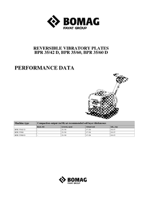 Omkeerbare Trilplaten Bomag BPR 35/60