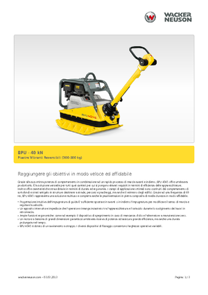 Omkeerbare Trilplaten Wacker Neuson BPU 4045 A