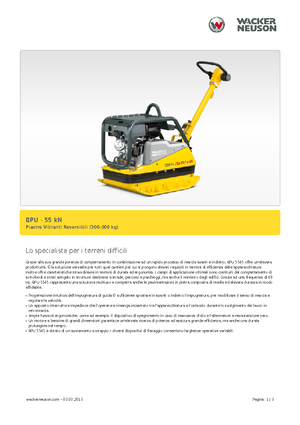 Omkeerbare Trilplaten Wacker Neuson BPU5545A 