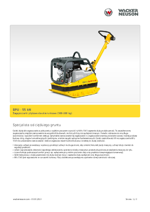 Omkeerbare Trilplaten Wacker Neuson BPU5545A 