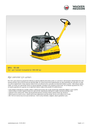 Omkeerbare Trilplaten Wacker Neuson BPU5545A 