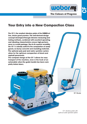 Omkeerbare Trilplaten weber mt CF 1 Hd