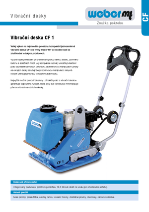 Omkeerbare Trilplaten weber mt CF 1 Hd