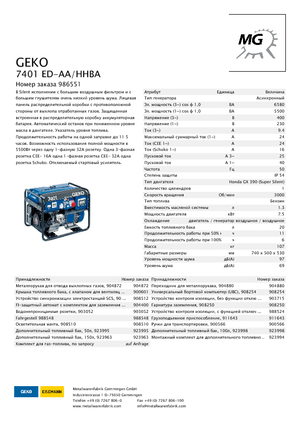 Benzine Generatoren Geko ® 7401 ED-AA/HHBA