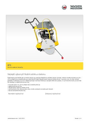 Vloerzagen Wacker BFS 1345 AB