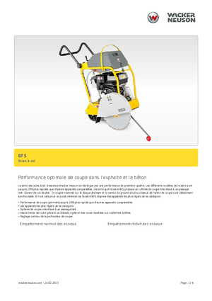 Vloerzagen Wacker BFS 1345 AB