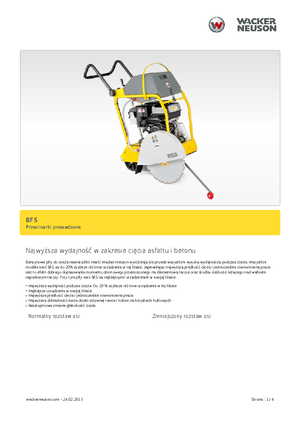 Vloerzagen Wacker BFS 1345 AB