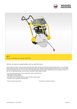 Vloerzagen Wacker BFS 1345 AB