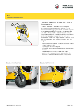 Vloerzagen Wacker Neuson BFS 1345 Az