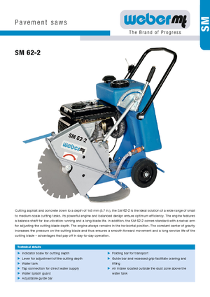 Vloerzagen weber mt SM 62-2