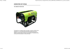 Benzine Generatoren PRAMAC Lifter SP 8000