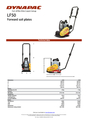 Eenrichtings Trilplaten Dynapac LF 50 (EH09)