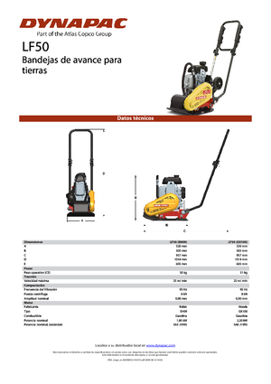 Eenrichtings Trilplaten Dynapac LF 50 (EH09)