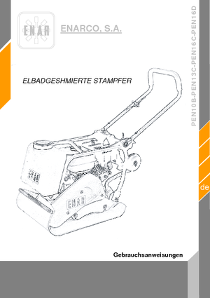 Eenrichtings Trilplaten Enar PEN 13 C