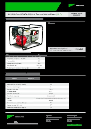 Benzine Generatoren INMESOL AH 1250-CA