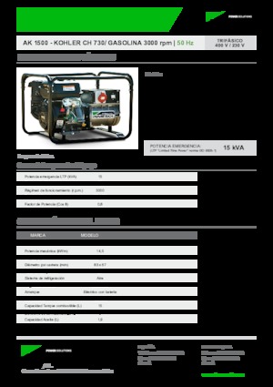 Benzine Generatoren INMESOL AK 1500-E