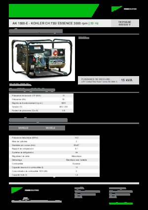Benzine Generatoren INMESOL AK 1500-E