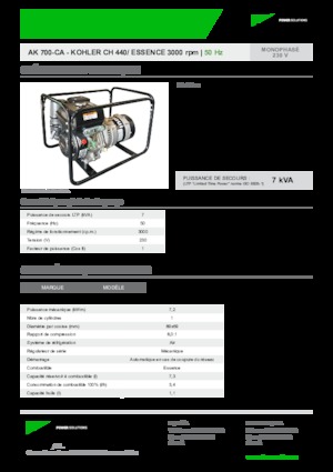 Benzine Generatoren INMESOL AK 700-CA