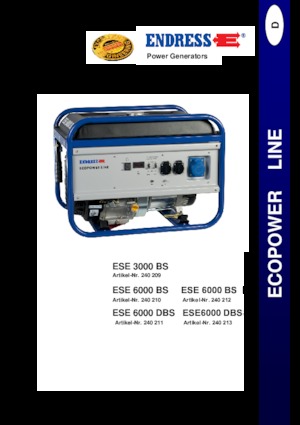 Benzine Generatoren Endress ESE 3000 BS